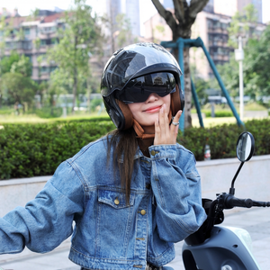 Casque de <span class=keywords><strong>moto</strong></span> 3/4, design ouvert, profil élégant avec graphismes minimalistes pour une esthétique propre, <span class=keywords><strong>dragon</strong></span> japonais - Product Image 3