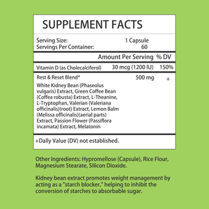 Capsules brûle-graisses nocturnes directes d'usine avec vitamine D : favorisent le calme, réduisent le stress et stimulent le métabolisme pendant votre sommeil - Product Image 2