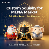 Jouet Squishy en PU à Remontée Lente Personnalisé MENA, Cadeau de l'Aïd, Anti-stress, Luxe, Commande en Gros, OEM