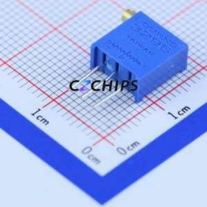 Résistance/potentiomètre réglable 3296X-1-101LF SIP-3P, 10x4.8mm (Résistance : 100 Ohm) (Précision : 10%) - Product Image 1