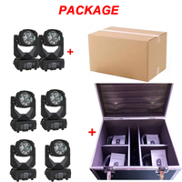 Éclairage de tête mobile LED Super Beam 4x25W RGBW pour mariage, concert, théâtre, scène et utilisation hôtelière