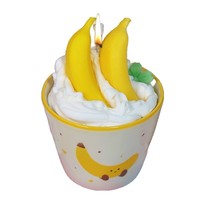 Bougie d'ambiance artisanale en cire de soja, best-seller, thème dessert gâteau aux fruits simulé, boîte surprise aromathérapie, pour cadeaux de mariage