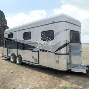 2025 Miniature cheval essieu unique entièrement soudé remorque voiture australie Standard luxe cheval flotteur remorque - Product Image 6