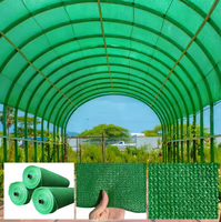 Filet d'ombrage vert en HDPE tissé pour serres agricoles, protection des cultures contre les UV et effet rafraîchissant