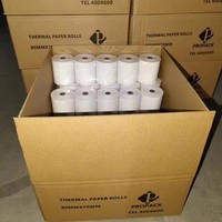 Rouleaux de papier thermique Double Tree 80x80mm, 100% pâte de bois, sans BPA, certifiés ISO9001, pour l'exportation mondiale rapide - Vente chaude