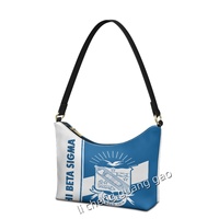 Sac à bandoulière pour femme en PU, style Phi Beta Sigma, très tendance, idéal pour l'extérieur