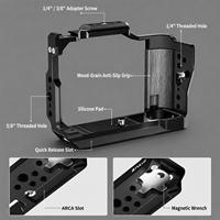 Pour Canon EOS R50 V PULUZ Cage de caméra pour diffusion en direct avec support d'extension