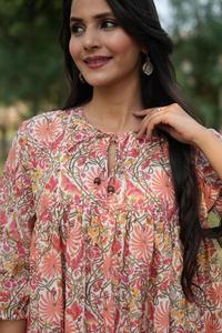 เดรสผ้าฝ้ายแฟชั่นวินเทจเป็นมิตรต่อสิ่งแวดล้อมสำหรับผู้หญิงสไตล์ทันสมัยพิมพ์ลายแบบเย็บปะซักได้ทุกวัน2025ฤดูร้อน - Product Image 2