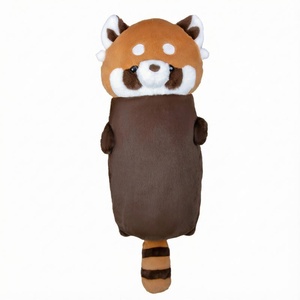 Lindo Peluche de Mapache, Juguete de Gato Rojo, Negro y Blanco, Adorable Almohada de Cuerpo Largo para Abrazar para Niñas - Product Image 5