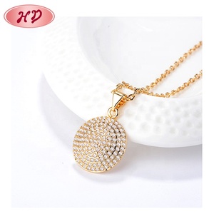 Holesale Latest Gift EMS TEMS iiamond ededding Engagent <span class=keywords><strong>18</strong></span> Carat Old viejo ecklace - Product Image 2