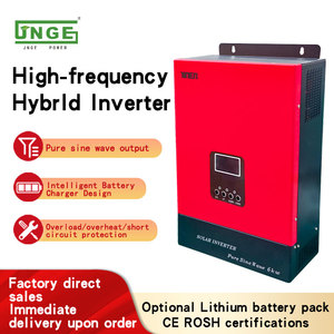 Hybride mural 5,5 kW/6,2 kW/11 kW |   Convertisseur MPPT 48V vers 240V 500V PV Prêt pour Connexion Parallèle JN-HTD6248MH-D Haute Tension pour Toiture - Product Image 2