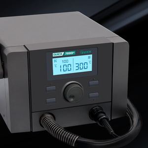Station de dessoudage numérique Quick 709D+ avec température réglable et fer à souder à trois canaux et pistolet à air chaud - Product Image 2