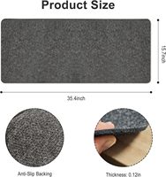 Tapis de bureau grand format à prix d'usine, épaisseur 4 mm, en feutre, antidérapant, tapis de souris étendu pour clavier et ordinateur portable, pour la décoration de bureau
