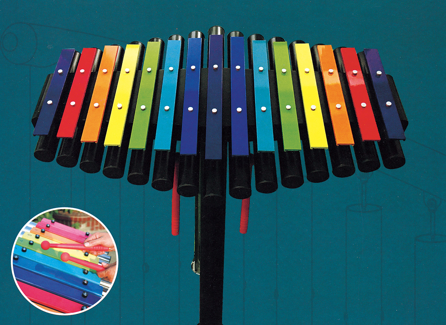 Outdoor percussion play