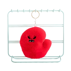 Adorable porte-clés en peluche chapeau de chef jaune, design joue rosée et jambe de baskets, idéal comme petit cadeau pour le personnel de restaurant - Product Image 6