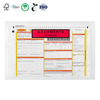 Document en gros, enveloppe fermée, adhésif transparent, plastique étanche, expédition Express, liste d'emballage, pochette