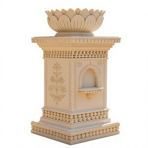Soporte para Plantas de Tulsi/Albahaca, Hecho a Mano con Madera de Teca Sólida Tradicional, Personalizado y Duradero para Hogar, Oficina, Apartamento y Sala de Estar - Product Image 1