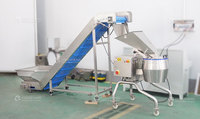 Automatische aardappelchips snijmachine industriële groentesnijder voor de verwerking van aardappel, ui en wortel