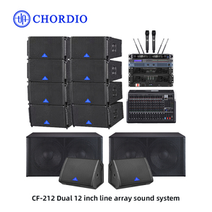 CHORDIO Serie CF-212 Soluzione Audio Professionale, Diffusori Line Array Passivi per DJ, Sistema Audio PA per Esterni, Impianto Sonoro per Palco - Product Image 1