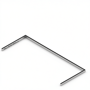 Marco en forma de C cromado 40x120 para gabinetes de sala de estar - Product Image 1