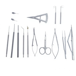 Kit chirurgical ophtalmique pour le glaucome, 15 pièces, instruments de chirurgie oculaire en acier inoxydable, ensemble d'instruments médicaux réutilisables et autoclavables - Product Image 5