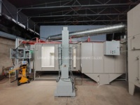 Línea de Producción de Recubrimiento de Motores Controlada por PLC, Cabina de Pulverización de Polvo Semiautomática con Horno de Recubrimiento en Polvo, Equipo de Pintura