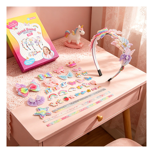 Kit de Decoración para la Cabeza al por Mayor: Set de Lazo de Satén con Malla y Diamantes de Imitación en Forma de Estrella, Hecho a Mano, para Fiestas Infantiles - Product Image 5