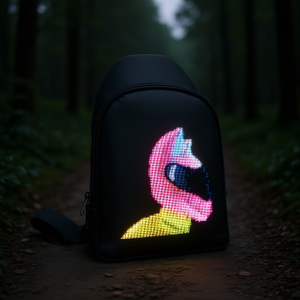 Zaino LED in Tessuto Oxford ABS Unisex Tattico con Cerniera per Attività all'Aperto, Tracolla, Sotto i 21 Litri, Motivo Cartone Animato - Product Image 2