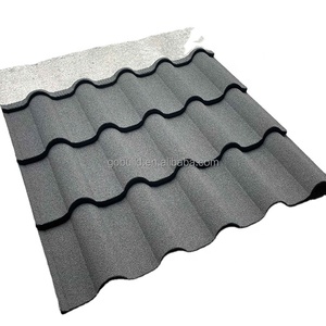 Prix des <span class=keywords><strong>tuiles</strong></span> de toiture en acier galvanisé revêtues de granulés de pierre colorée au Népal - Product Image 1
