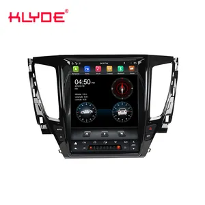 Klyde tesla style touch screen android car stereo dvd player PX6 64GB car radio audio for Pajero Sport L200 2017 2018