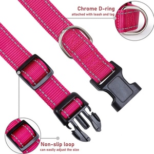 Venta al por mayor de varios collares de colores para mascotas, <span class=keywords><strong>collar</strong></span> ajustable reflectante cómodo para perros y gatos - Product Image 2