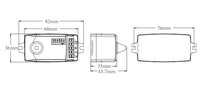 Capteur de mouvement radar Doppler PDLUX PD-MV1016A, série de capteurs de position pour l'installation de luminaires au plafond