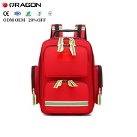 Botiquín de Primeros Auxilios Manual Portátil con Material Oxford para Preparación de Emergencias, Cuidado de Traumas, Viajes, Bolsa de Paramédico, EMS, EMT