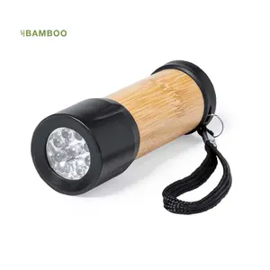 Torcia a LED in bambù, gadget personalizzati ed ecologici - Product Image 1