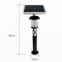Lámpara Solar Antimosquitos, Trampa con Atrayente para Insectos, Lámpara Ecológica para Jardín