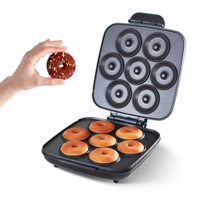 3 en 1 Mini machine à friandises compacte amovible 1000W Donuts, Cake Pops & Gaufres, Party Treat Gaufres & Donut Maker