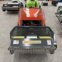 Livraison gratuite, moteur diesel CE EPA, machine à couper l'herbe tout-terrain, chenilles en caoutchouc agricoles, tondeuse à gazon robotisée télécommandée