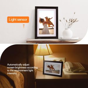 Cadre photo numérique WiFi Cloud 10,1 pouces 1080P IPS avec écran tactile, 32 Go de mémoire, port Type-C, compatible Android 11 - Product Image 4