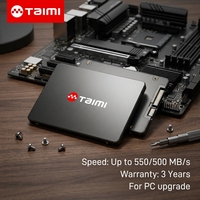 Unidad de Estado Sólido Interna Taimi Seamless Operation de 2.5" SATA 3 SSD de 512 GB para Respuesta Rápida de Aplicaciones y Multitarea en PC