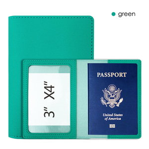 Copertina del passaporto da viaggio con logo personalizzato in pelle sintetica porta passaporto porta carta <span class=keywords><strong>di</strong></span> <span class=keywords><strong>credito</strong></span> custodia per biglietto da visita portafoglio - Product Image 5
