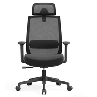 Chaise de bureau ergonomique moderne en maille, réglable en hauteur et pivotante, pour la maison, le bureau, l'école, l'hôpital