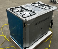 Four à gaz professionnel en acier inoxydable à 6 brûleurs, cuisinière à convection autonome, cuisinière à gaz pour usage domestique, électrique