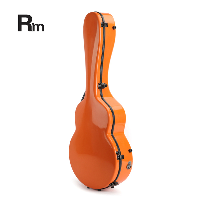 SUN-C Rm Rainbow Factory Directly Wholesale Fiberglass Classical Guitar Case 39-Inch Outer Protection Wine Red Velvet Interior