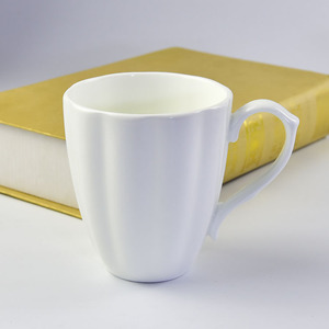 Chất lượng cao xương Trung Quốc cốc cà phê bí ngô hình gốm lụa <span class=keywords><strong>Mug</strong></span> với vàng bạc xử lý - Product Image 4