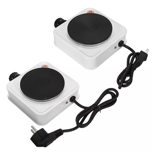 Placa Eléctrica Portátil de 1000W con un Solo Quemador, Superficie de Acero Inoxidable, Cocina Doméstica con Control de Temperatura - Product Image 6