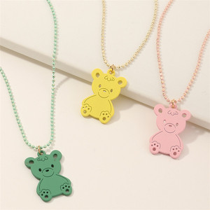 Trendz bonito acrílico osito de peluche niños collar conjunto traje para niños - Product Image 4