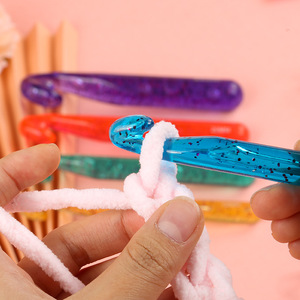 Nouveau Kit <span class=keywords><strong>de</strong></span> Crochet en cristal <span class=keywords><strong>de</strong></span> paillettes transparentes colorées 12 15 18 20 25mm outil <span class=keywords><strong>de</strong></span> tricot <span class=keywords><strong>de</strong></span> laine Kit <span class=keywords><strong>de</strong></span> <span class=keywords><strong>couture</strong></span> en plastique Durable pour le ménage - Product Image 4