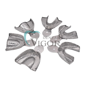 Khay ấn tượng nha khoa bằng thép không gỉ đặt kích thước nhỏ vừa lớn 6 cái/bộ - Product Image 6