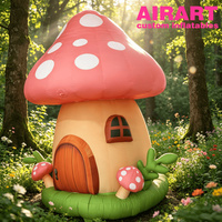 Château gonflable champignon pour parc à thème féerique, maison de culture de champignons personnalisée pour accessoires de photomaton de centre commercial