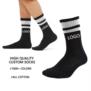 High Quality Custom Logo Unisex Gym Athletic <b>Socks</b> Cotton Thick Bamboo Crew Mens Sport Custom Design Wholesale - Product Image 5